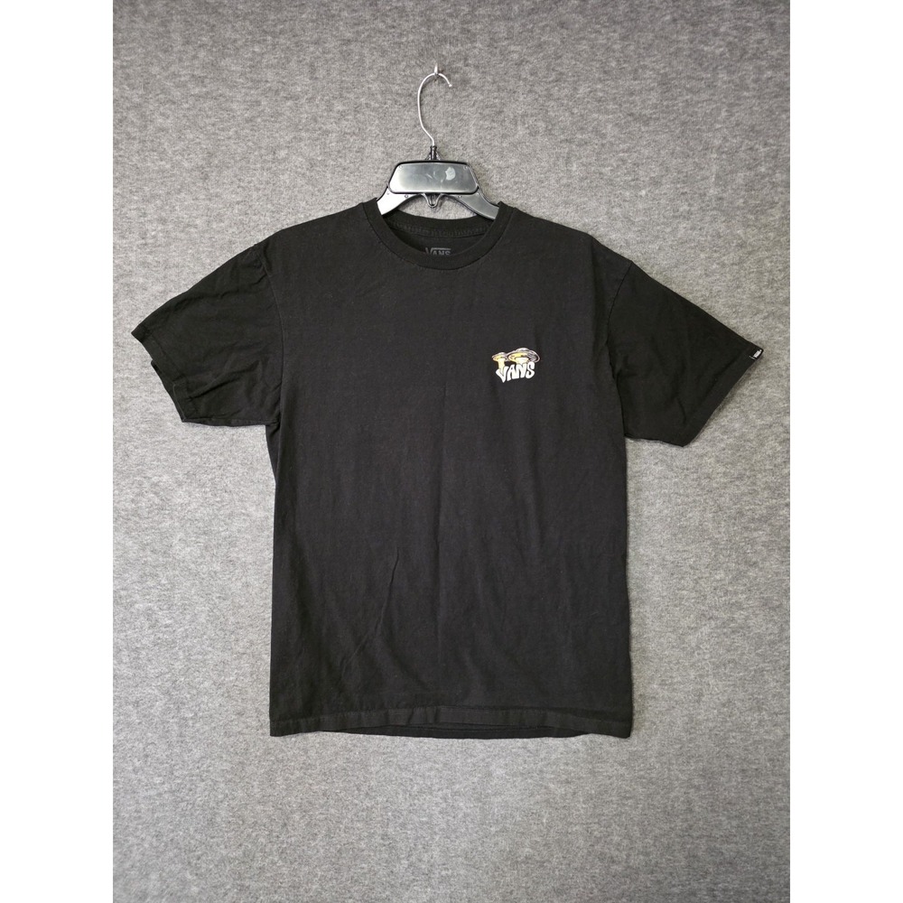VANS Off The Wall T-Shirt Mens Large 1966 Alien Graphic Short Sleeve Black‎ Y2K